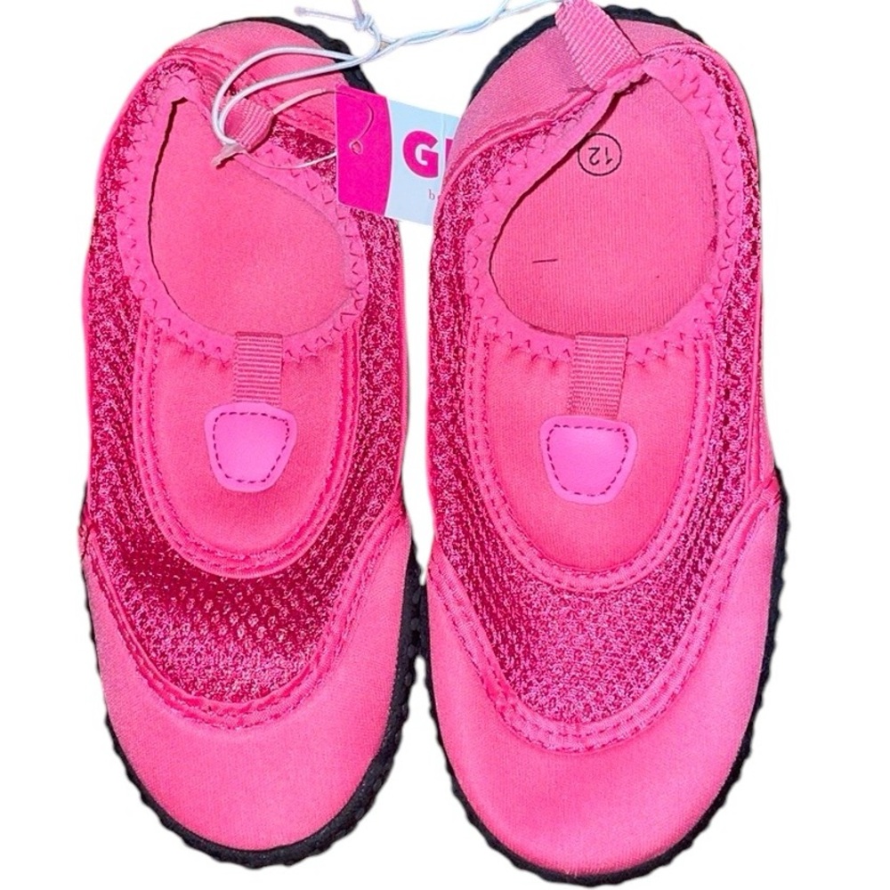 •BOBBIE BROOK•NWT LITTLE GIRLS PINK WATER SHOES SIZE 12